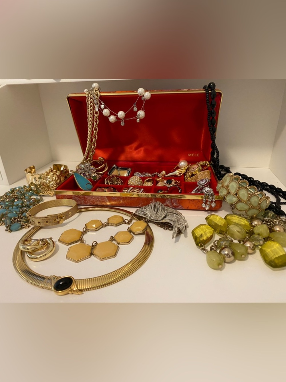 Vintage Jewelry and Travel Jewelry Box